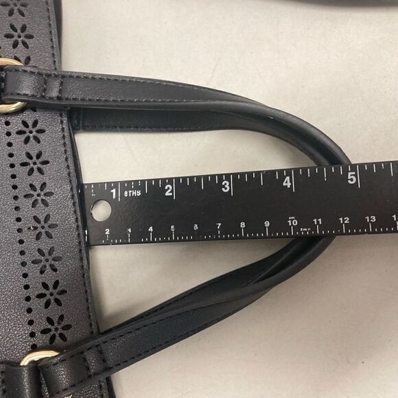 NANETTE LEPORE Women’s Bag In A Bag Satchel with Baguette Black 9X4.5X8.5 - Picture 5 of 12